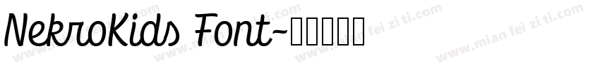 NekroKids Font字体转换